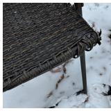 Glass Top Patio Table with Two Chairs