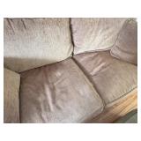 Upholstered Room and Board Tan Sofa / Loveseat