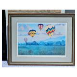 Noel Daggett Lithograph - Hot Air Ballooning Signed & Numbered