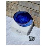 Kosta Bota Anna Ehrner Cobalt  Glass Bowl