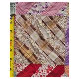 Vintage Patchwork Checkered Quilt