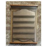 Three Vintage Display Shelves including a Vintage Wooden Miniature Shadow Display Box