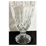 Vintage Godinger Coquille Crystal Vase With Scalloped Edges