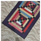 Vibrant Hand Crafted Quilted Tapestry by Stella Marie