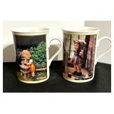 Six Hummel Collectable Mugs