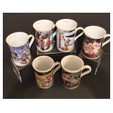 Set of Six Danbury Mint Hummel Mugs