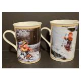 Set of Six Danbury Mint Hummel Mugs