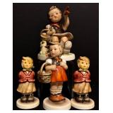 Four Vintage Hummel Figurines Including Hummel First Mate Figurine and More