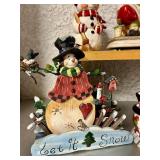 Holiday Decor Including Waco Santa Claus Melody in Motion Figurine in Box