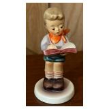 Four Cute Vintage Hummel Figurines including Hummel Figurine Steadfast Soprano and Honor Studen.