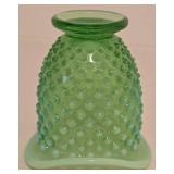 Fenton Opalescent Green Hobnail Small Vase, Vintage Pink Depression Glass Platter, Pink Depression Green Glass Platter & More