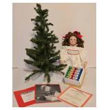 New in Box Ashton Galleries Porcelain Doll & Accessories