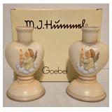 Pair of New in Box Hummel/Goebel Candleholders