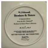 MJ Hummel Brothers and Sisters Plate Collection