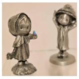 Collection of Little Gallery Pewter Figures