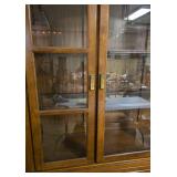 Vintage Oak Display Cabinet