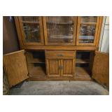 Vintage Oak Display Cabinet