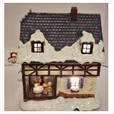 Three Hummel Christmas Village Houses