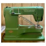 Vintage Elna Supermatic Sewing Machine Grasshopper Green Type 722010