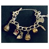 Vintage Monet Charm Bracelet