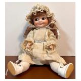 Vintage Googly Eyed Butler Reproduction Doll