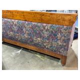 Antique Wood Framed Upholstered Sofa