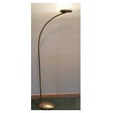 Vintage Brass Curved Floor Lamp / Contemporary Style Curved Brass Floor Lamp