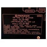 Pioneer CLD-92 CD CDV and LD Player