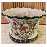 Beautiful Vintage Porcelain Wong Lee Planter with Crackle Finish