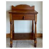 Vintage Dry Sink Wood Table / Side Table