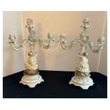 Pair of Vintage Victorian Candle Holders