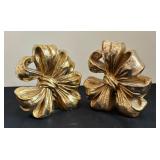 Pair of Bow Motif Bookends