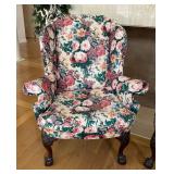 Pair of Fine Floral Upholstered Vintage Armchairs