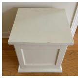 White Storage Cube Table / Pedestal