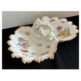 Double Vintage Meissen Serving Dish