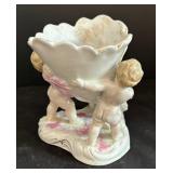 Antique Victorian Cherub Figurine Vase