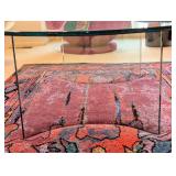 Kidney Shaped Glass Coffee Table