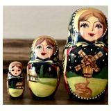 Vintage Russian 10 Nesting Dolls / Matryoshka