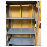 Blue Metal Storage Unit in Blue with 5 Shelves and Measures at 58 Inches