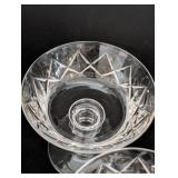 Val St Lambert Crystal Champagne Glasses