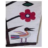 Woven Wool Bird Ecuador Tapestry