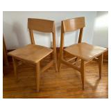 Pair of Mid Century Dining / Cafe Chairs