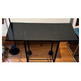 Black Drop Leaf Utility Cart / Table