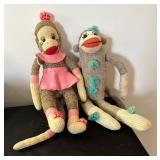 Variety of Adorable Sock Monkeys