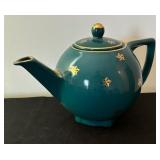 Vintage Gold Starred Teapot by Hall