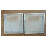 Two Vintage Norcraft Decorative Tiles