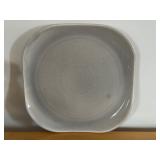 Russel Wright Steubenville American Modern Granite Gray Platter Tray 13" Cube