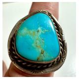 Vintage Turquoise and Silver Ring