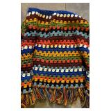 Bright and Beautiful Vintage Crochet Poncho