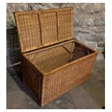 Vintage Woven Baskets and Trunk